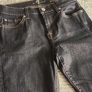 Rare 7 for all mankind Gwenevere darkest wash ankle, size 26